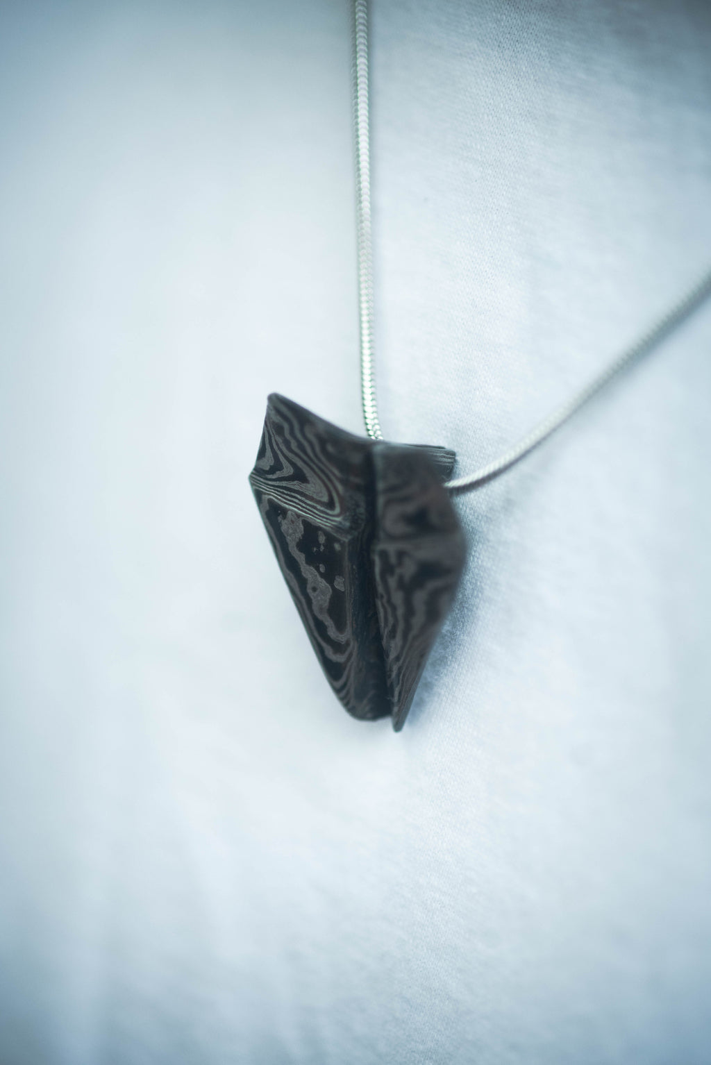 Paper Plane Pamor Necklace