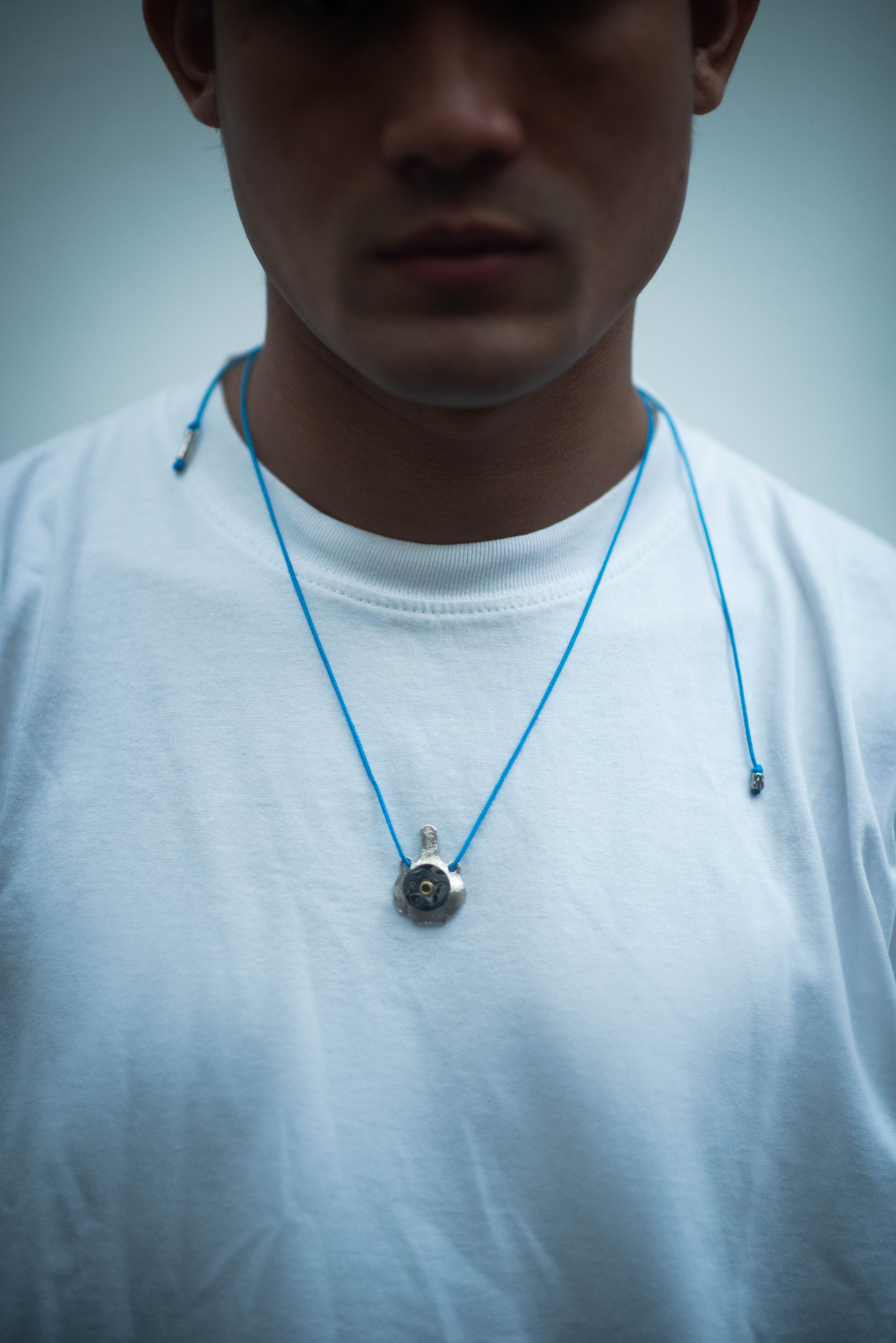 Little Blue Vase  Pamor Necklace