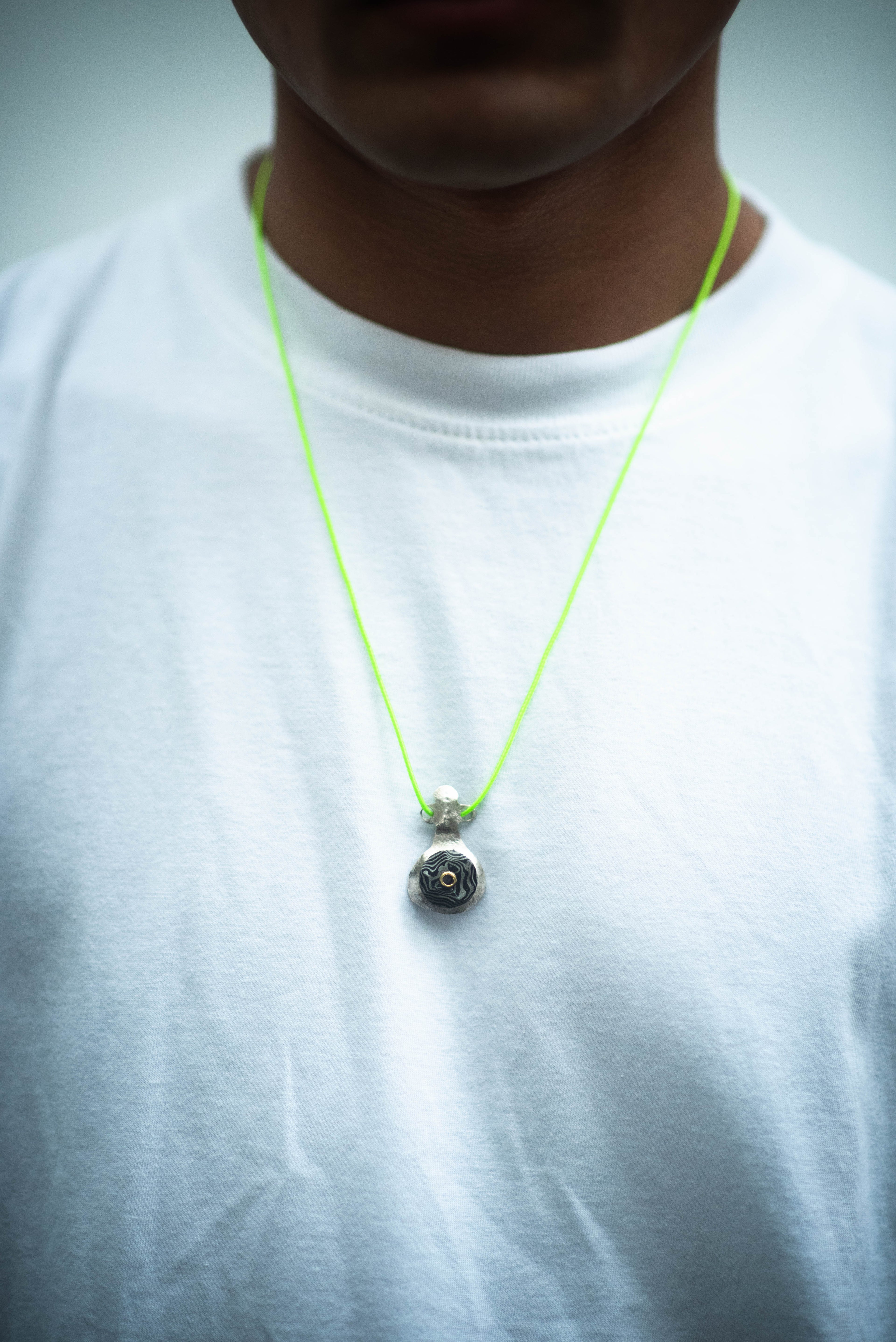 Green Little Vase Pamor Necklace