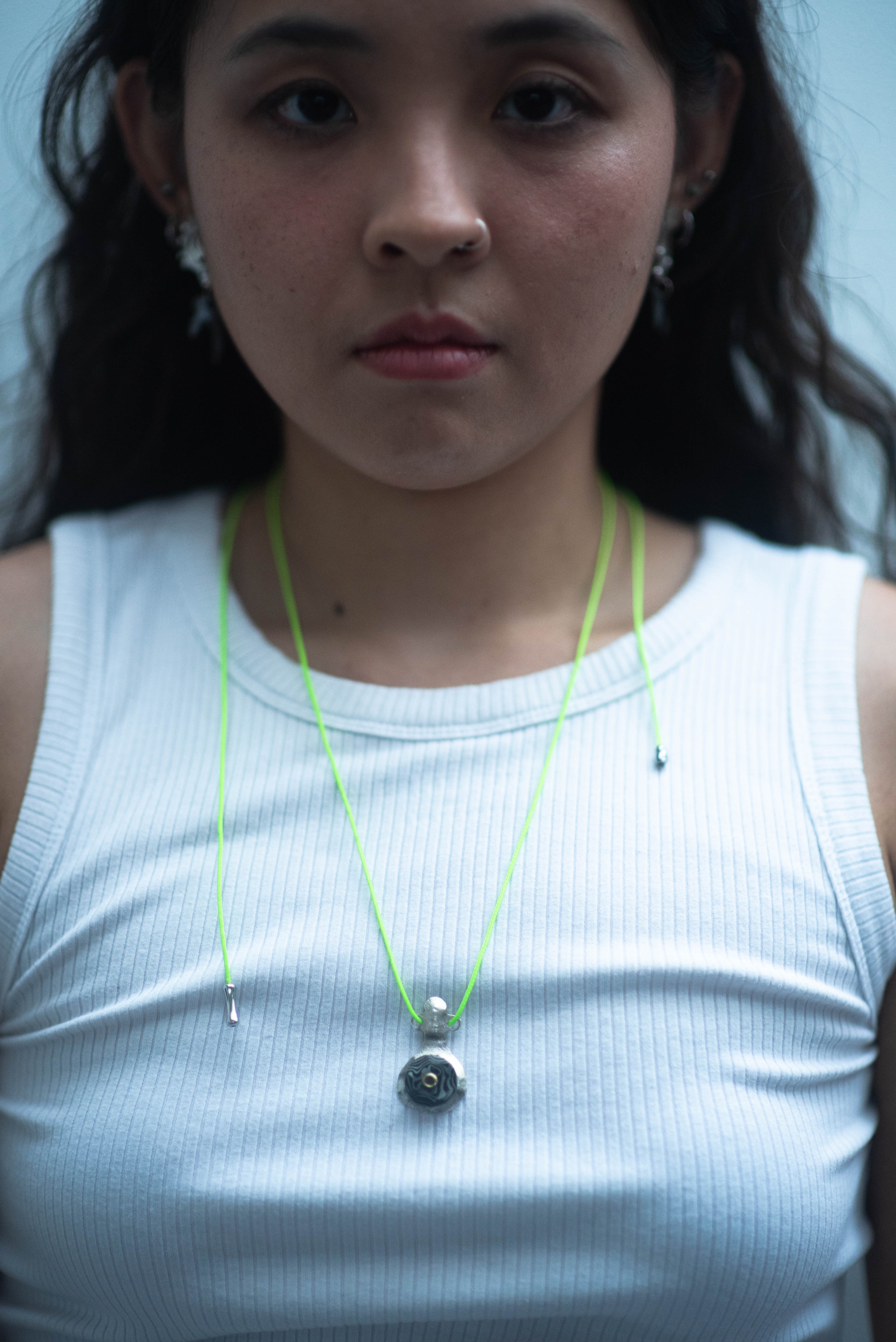 Green Little Vase Pamor Necklace
