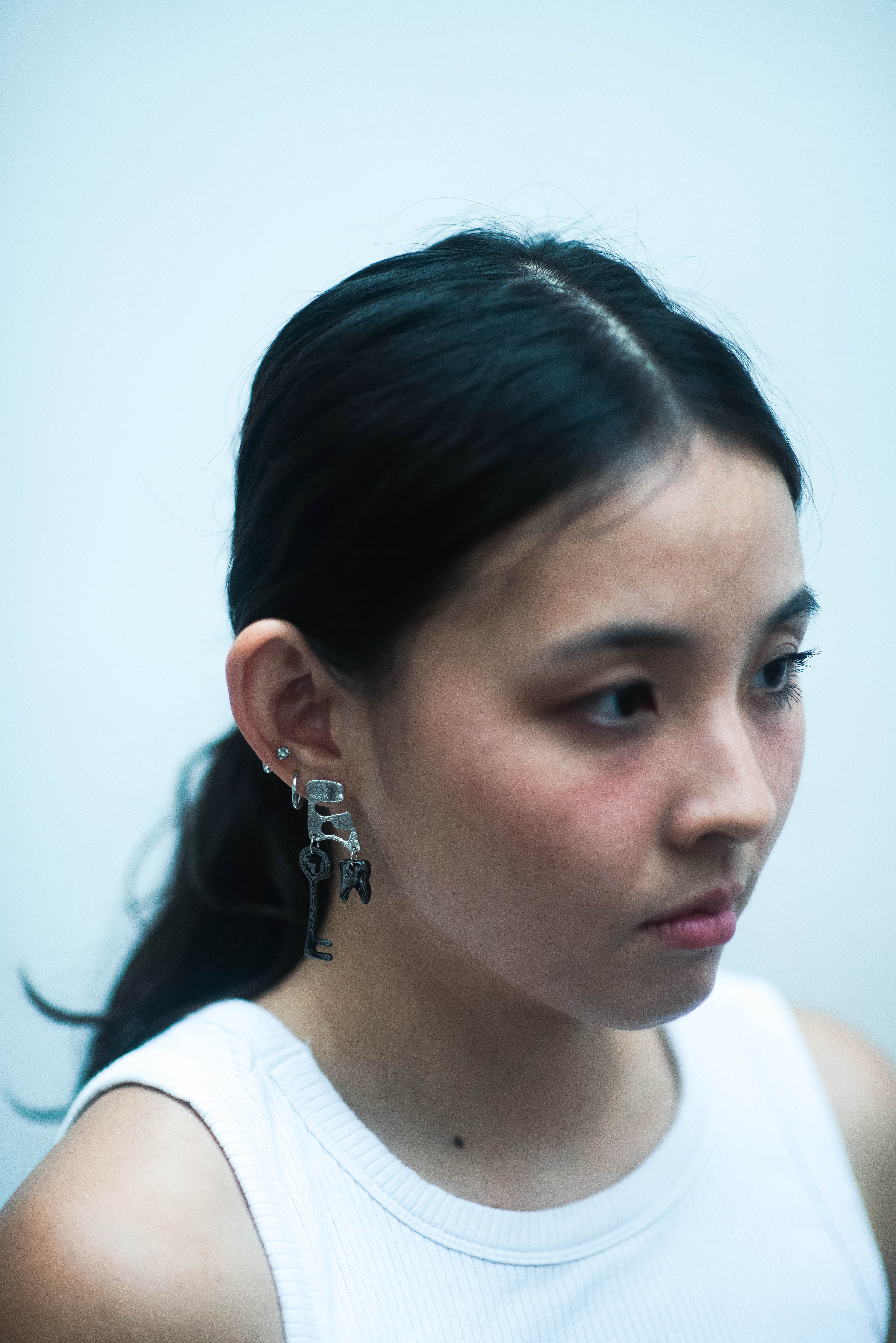 Bite the Lock Stud Earrings (a pair)
