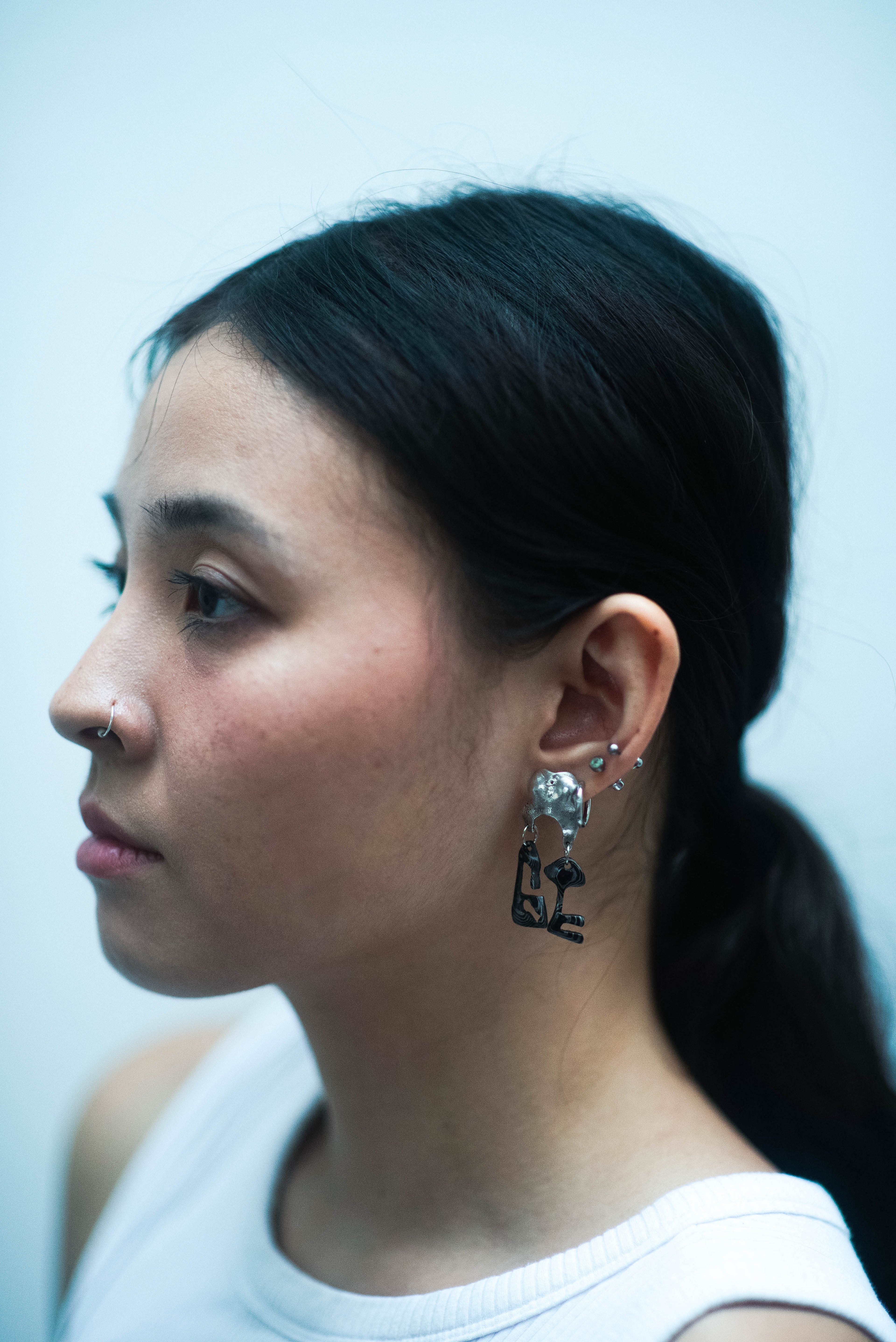 Bite the Lock Stud Earrings (a pair)