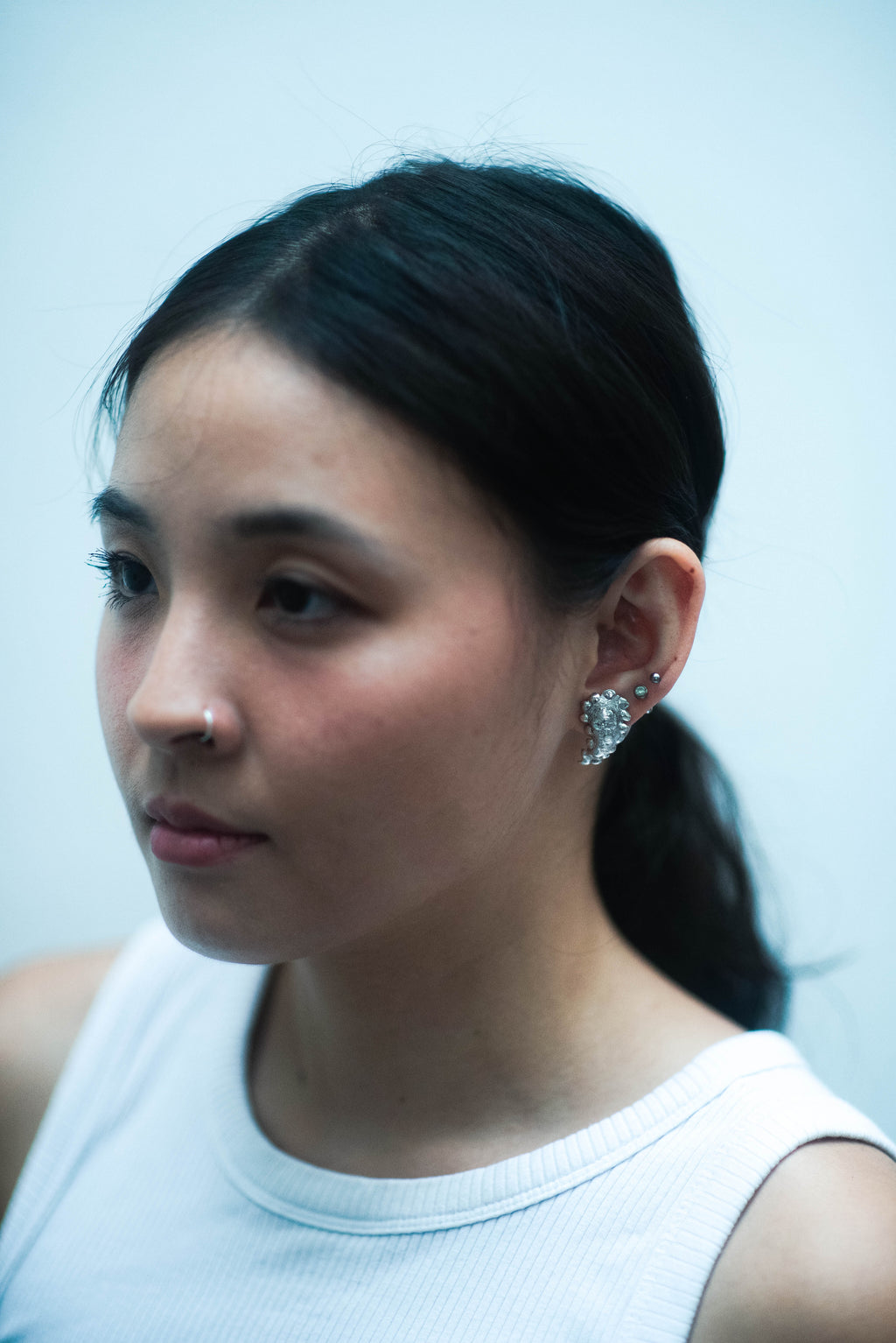 Spiky Durian Stud Earrings (a pair)